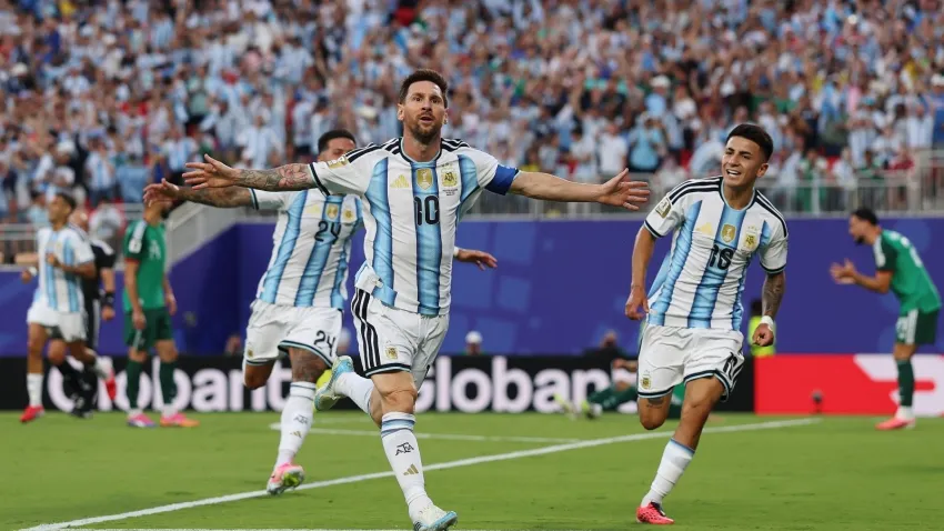 Argentina's 2026 home kit debuts with a Messi hat-trick against Algeria