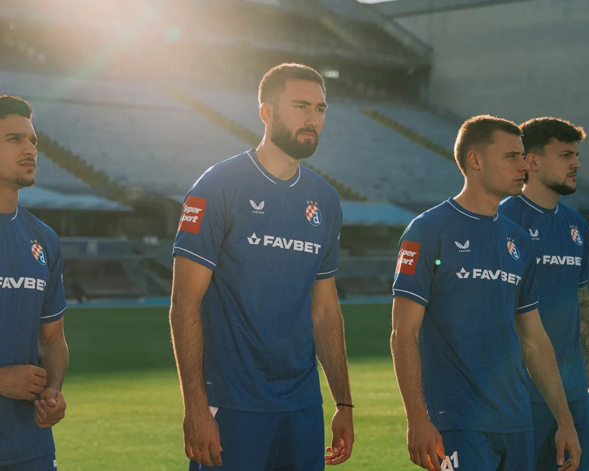 Dinamo Zagreb players in the 2026-27 home kit