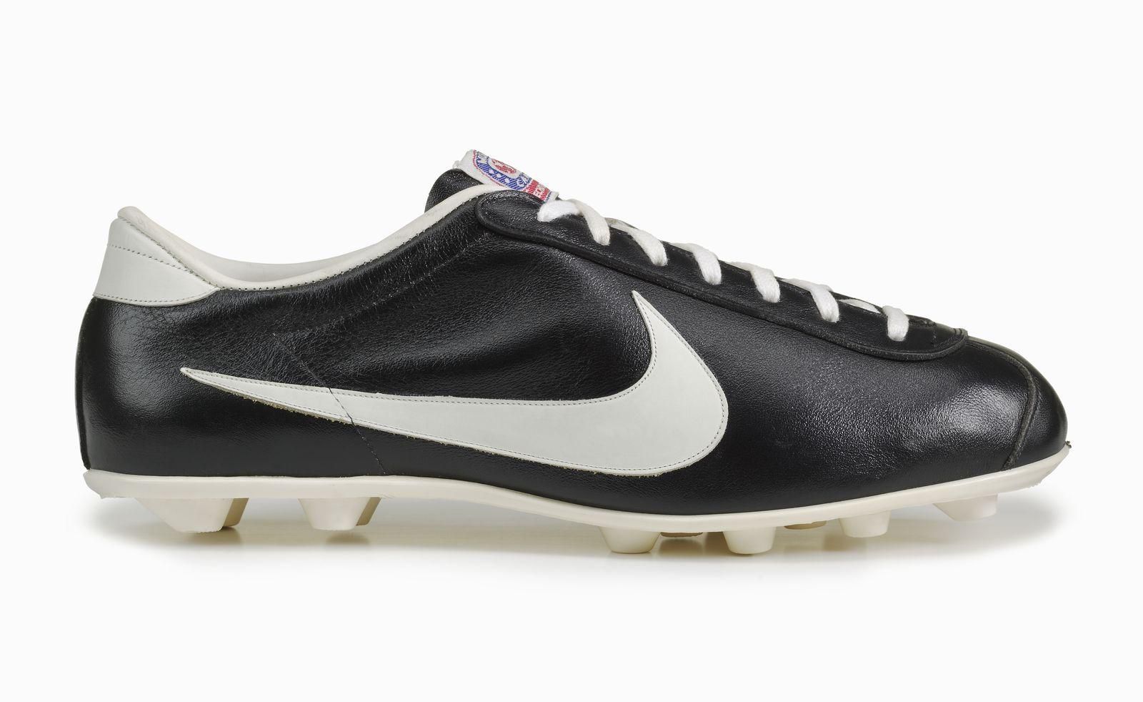 Nike's first football shoe, 1971 — The Nike, priced at $16.95