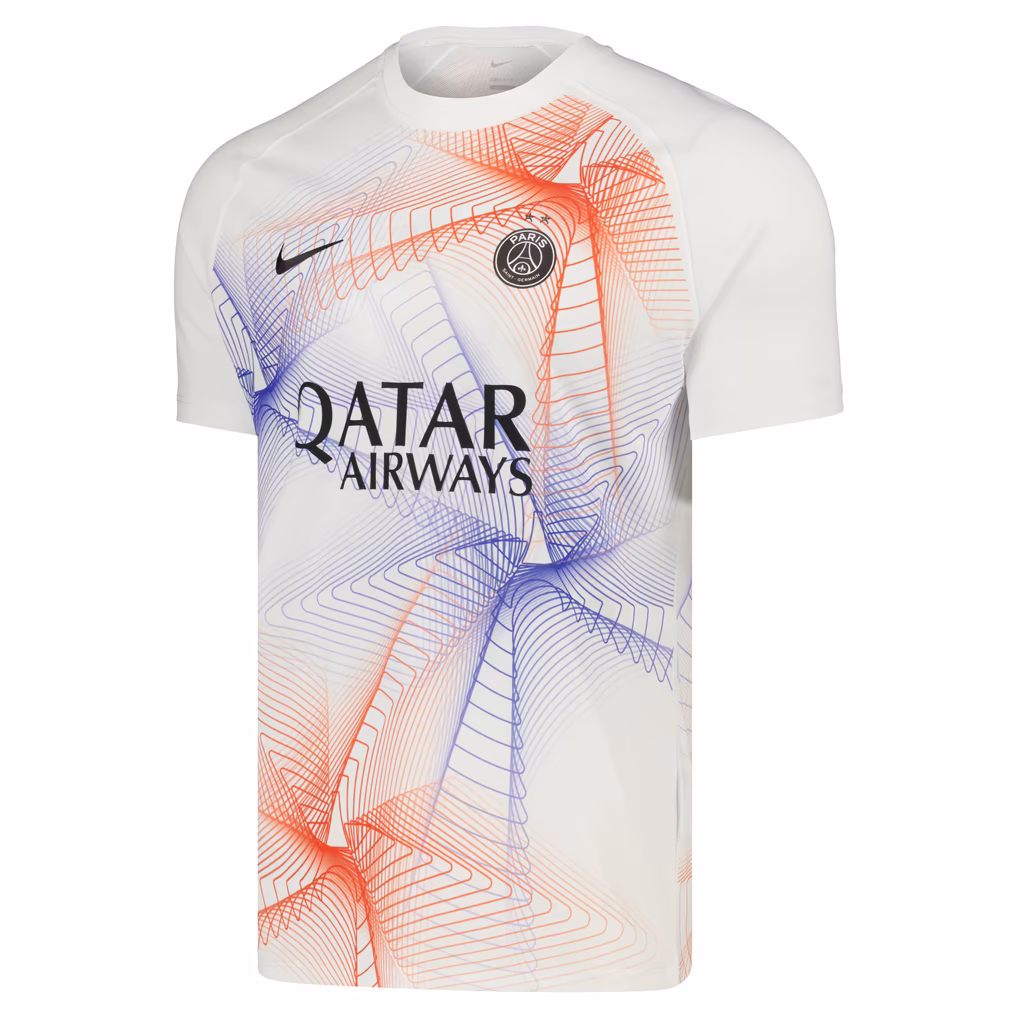 PSG 2026/27 Champions League pre-match shirt, Classic Blue & Red, front