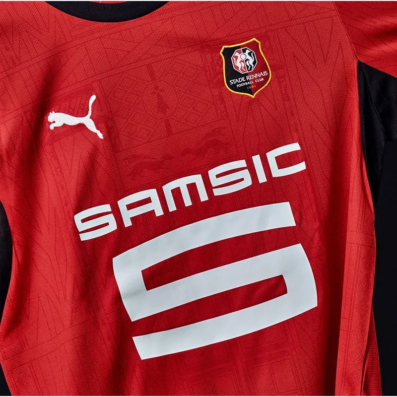 Stade Rennais 2026/27 home kit pattern detail