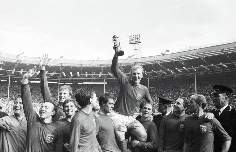Bobby Moore lifts the World Cup 1966