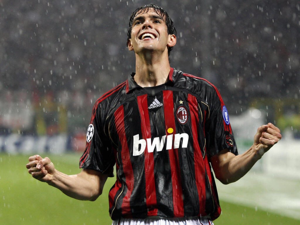 Kaká in AC Milan Adidas kit 2006-07