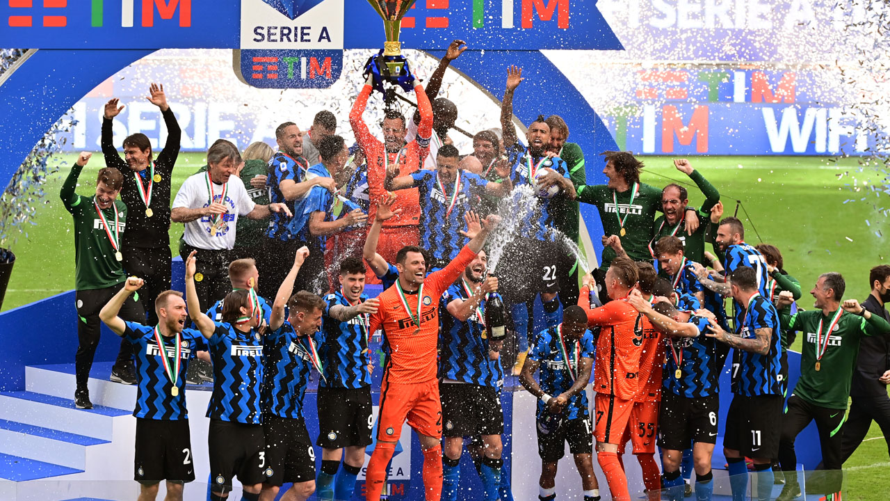 Inter Milan Scudetto celebration 2020-21